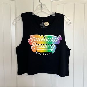 NWT Boulevard Brewery Cropped Tank - Sz S